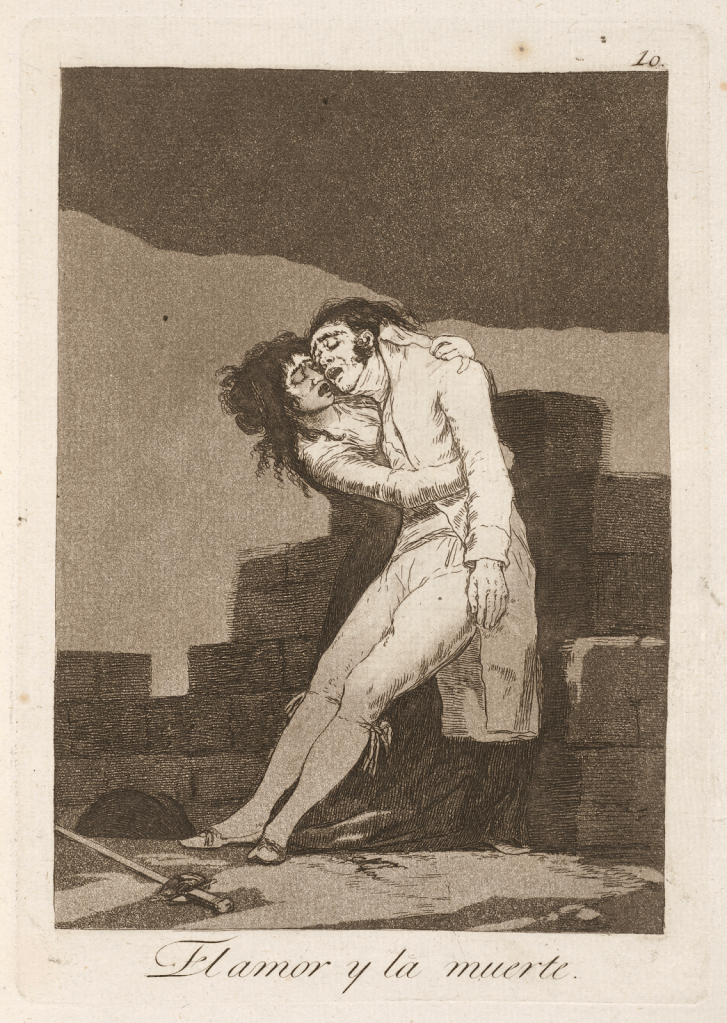 Francisco Goya, Love and Death (El amor y la muerte) 